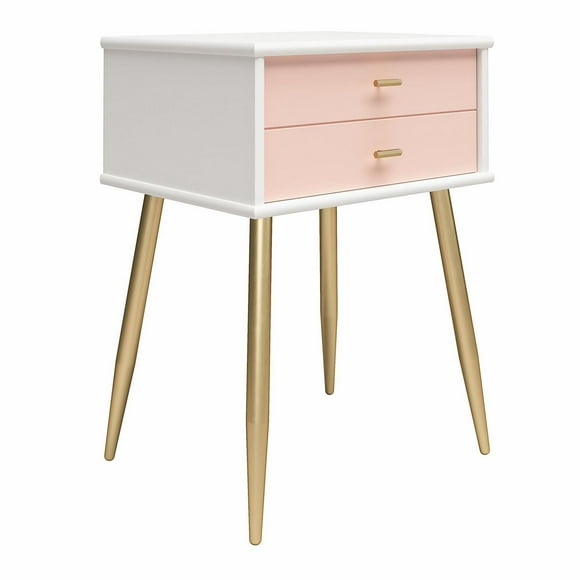 Valentina 1 Drawer Nightstand, White