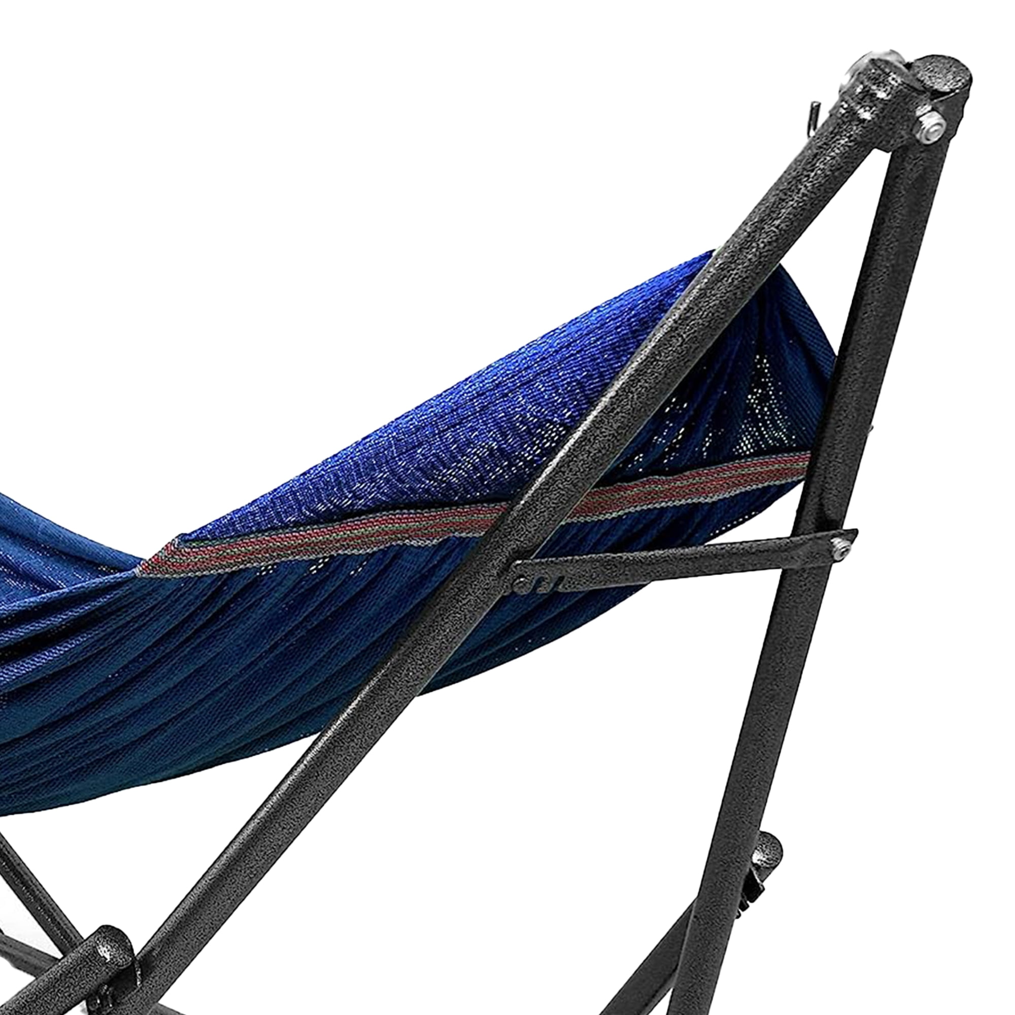 Tranquillo Universal 106.5" Double Hammock w Adjustable Stand & Bag, Aegean