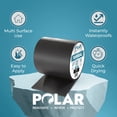 thumbnail image 2 of Polar Black Waterproof Tape Seal, Indoor & Outdoor Sealant Tape, 5" x 5ft, 2 of 6