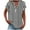 Black, variant on Cmfcve Women's Summer Plus Size Tee Shirt V-Neck Short Sleeve Business Work Tops Classic Button Stripe Gauze Blouses