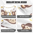 thumbnail image 4 of Monkey Face Banana Pattern Summer Pajama Set Soft Cotton Short Sleeve Sleepwear 2PCS Pajama Sets Breathable Lounge Set Size 14Y, 4 of 7