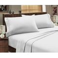 thumbnail image 1 of Hotel Luxurious, 1800 Series, 3pc Sheet Set Branch (Twin, White), 1 of 1