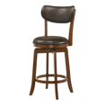 thumbnail image 4 of Furniture of America Hasble Wood Swivel 3-Piece Counter Dining Set in Merlot, 4 of 10