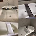 thumbnail image 3 of Mornenjoy Bath Tray for Tub,Bathtub Caddy Tray, Expandable Bath Tub Table Tray Bathtub Shelf Caddy Tray Bath Stand Kitchen Shelf Bathroom Bath Board Organizer Trays for Wine Book Bath Products (Grey), 3 of 7