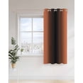 thumbnail image 4 of Ombre Thermal Insulated Blackout Curtains for Bedroom 90 Length Orange and Black Gradient Room Darkening Curtain 1 Panel Grommet Window Curtain Drape for Living Room Nursery Room, 4 of 7