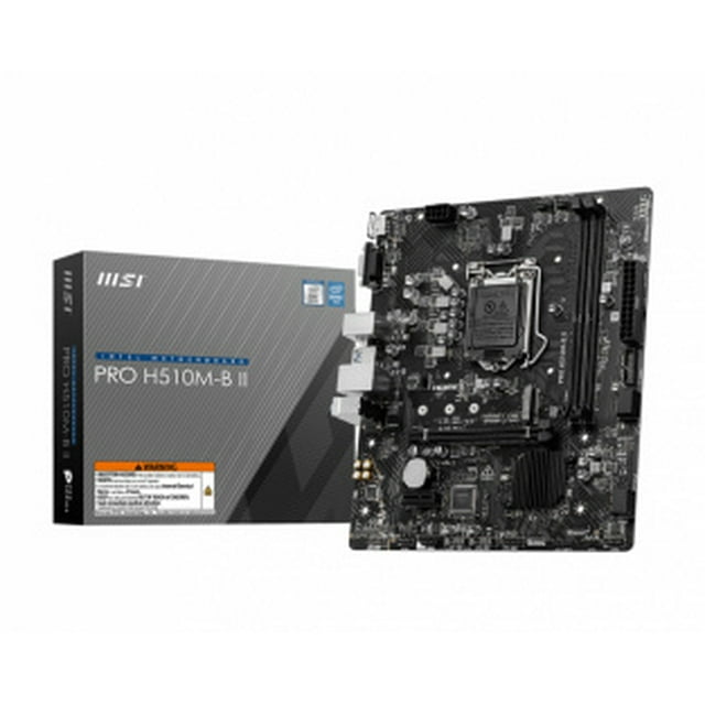 T. Madre MSI H510M PLUS II, Chipset Intel Z490, Segmento: Procesadores Intel de 10ma y 11va Generación, Socket LGA1200, 64GB