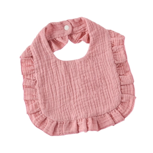 Baberos de Algodón para Bebé Strade Fareast Limited Suaves Respetuosos con la Piel Absorbentes Rosa