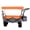 Orange, variant on BOFANG Push Handle Wagon Cart, 480lb Foldable All-Terrain Garden Wagon,Black