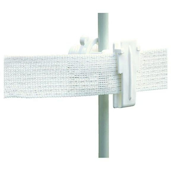 Tru Test 816066 Electric Fence Insulator, Rod Post Wide-Tape, White, 25-Pk. - Quantity 1