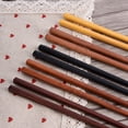 thumbnail image 4 of 5 Pairs 22.5cm Practical Simply Style Solid Color Handmade Wooden Chopsticks Set Pack Gift, 4 of 8
