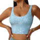 thumbnail image 1 of Balery Snowflake Snowing Sujetadores deportivos con espalda cruzada para mujer, acolchados, sin costuras, de alto impacto, ideales para yoga, gimnasio, entrenamiento y fitness.-XX-Large, 1 of 8