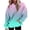Green, variant on Wang6 Plus Size Hoodies Dress for Womens Loose Fit Gradient Hooded Pullovers Sweatshirts Trendy Drawstrings Fall Long Sleeve V Neck Tops with Pocket Purple XL