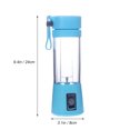 thumbnail image 2 of UPGRATOR SkyBlue Portable Juicer for Juicing Made of Plastic Easy to for Home Travel 380ml, 2 of 7