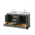 thumbnail image 3 of Wyndham Collection WCS202060DKGCMUNOMXX Deborah 60" Free Standing Double Vanity Set - Dark, 3 of 7