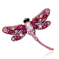 thumbnail image 5 of Dela Broche Broche De Libélula Broche De Insecto Volador De Aleación De Insecto De Cristal Imitado, 5 of 5