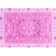 thumbnail image 1 of Ahgly Company Indoor Rectangle Abstract Pink Modern Area Rugs, 7' x 10', 1 of 4