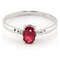 thumbnail image 2 of Galaxy Gold 14K Solid White Gold Ring 0.71 ct Diamond Ruby, 2 of 4