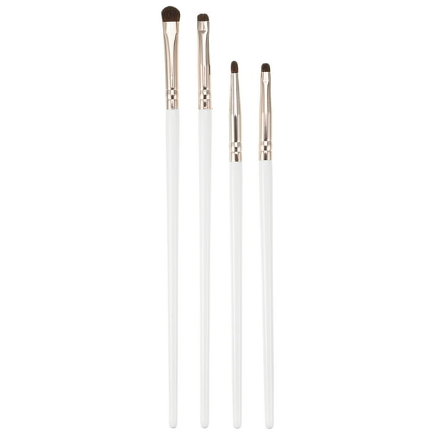 Juego de brochas de maquillaje Unique Bargains 4 piezas tono dorado blanco