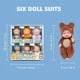 thumbnail image 4 of 6PCS Set Soft Baby Doll with Clothes, Realistic Look, Perfect Gift for Girls 26-27s, 4 of 4