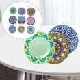 thumbnail image 4 of 8 posavasos de corcho absorbentes reutilizables para bebidas, redondos, ideales para vasos. A, 4 of 9