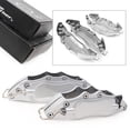 thumbnail image 1 of 4x Car 3D Metal Brake Caliper Covers Universal Front & Rear Large+Medium Silver, 1 of 5