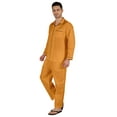 thumbnail image 3 of Inkmeso Men's Cotton PJs Solid Sleepwear Lounge Wear Top & Bottom Pajama Set, 3 of 7