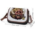 thumbnail image 2 of Psychedelic Pig Head Colorful Vintage Crossbody Bag for Women Medium Leather Hobo Bags Shoulder Bag Classic City Leather Satchels, 2 of 8