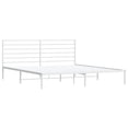 thumbnail image 3 of vidaXL Metal Bed Frame with Headboard White 183x213 cm, 3 of 5