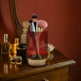 thumbnail image 5 of Raindrops 1Pcs Clear Makeup Brush Holder Simple Storage Solution 13x7.5cm Transparent Red PP, 5 of 8