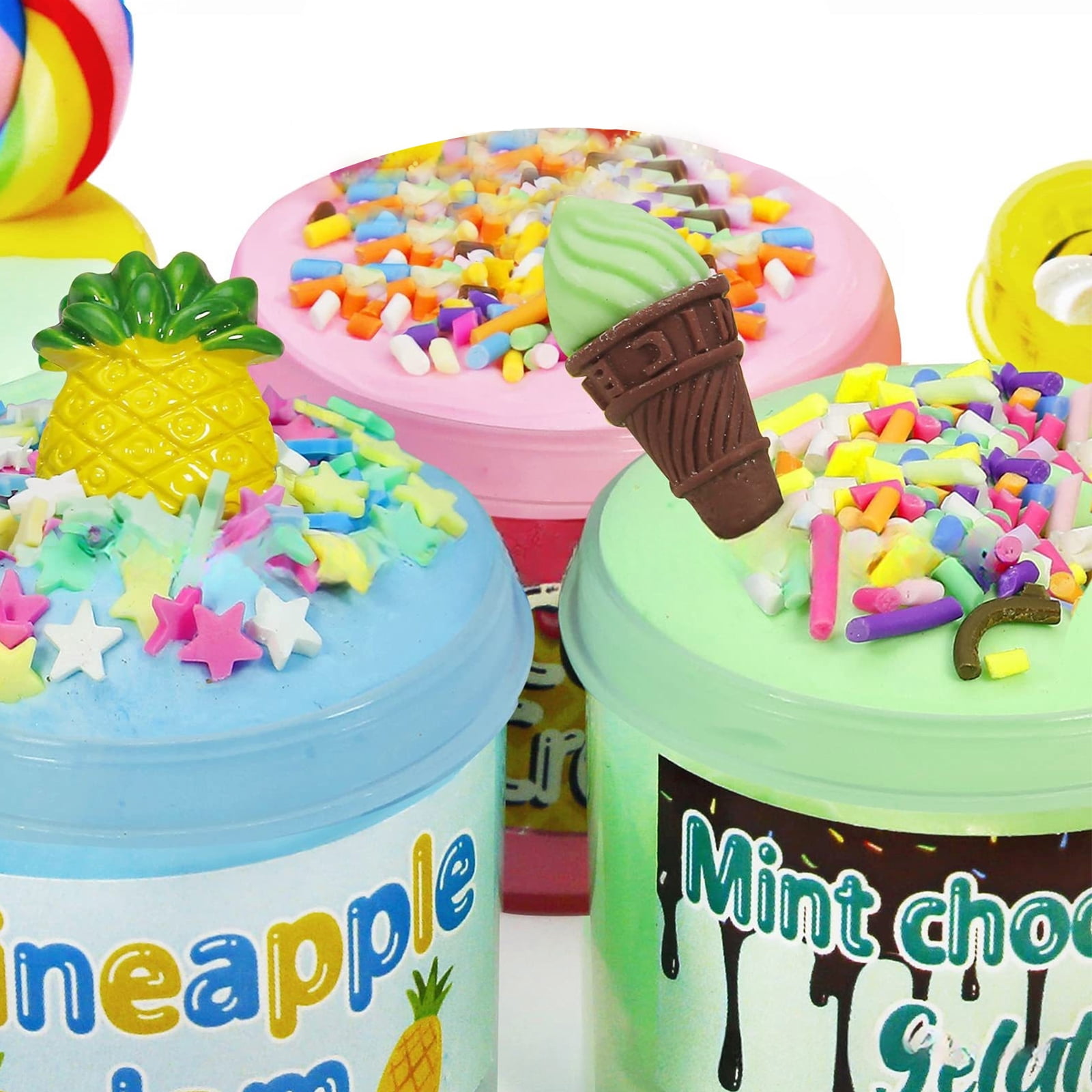 Christmas Countdown Advent Calendar 2025,24 Days Of Surprises With DIY Slime Craft Kit - 9 Pcs Clay Cake Bucket Blind Box,Funny Christmas Gifts Toy For Kids Toddlers Girls Tweens