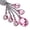 Pink, variant on Luxury Car Keychain for Women, High Grade Horseshoe Keyring with Artificial Diamond