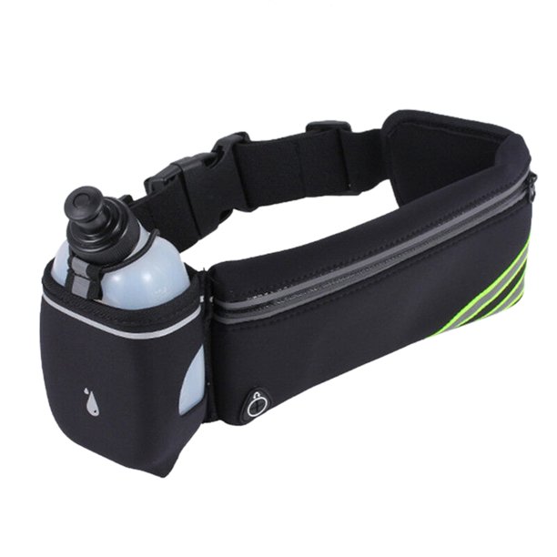 BToBackyard Waterproof Running Belt With Water Bottle Holder Bum Bag