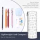 thumbnail image 3 of Disketp Snowflake Minimalist Estuche Organizador de Lápices de Cuero, Estuche de Oficina con Cremallera para Bolígrafo y Lápiz, 3 of 6