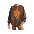 thumbnail image 1 of Sunloudy Sudadera casual de Halloween para mujer, jersey de manga larga con cuello redondo y estampado de calabaza para adultos Sunloudy  moda, 1 of 6