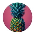 thumbnail image 2 of GOSMITH Vintage Pink Color Big Pineapple Tropical Summer Fruits Table Cover White, 2 of 7