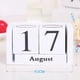 thumbnail image 2 of Calendario perpetuo de madera, bloques eternos, indicador de fecha del mes, Accesorios de escritorio, accesorios de fotografía para el hogar y la Oficina, 2 of 5