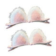thumbnail image 2 of 2 pinzas para el pelo para niños, pinzas para el pelo de felpa con de dibujos animados, conjunto de pinzas para el pelo de Metal Rosado jinwen Pinza para el cabello, 2 of 8