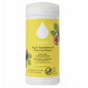 Safely Multi-Surface Cleaning Wipes, Fig Scent, Bleach-Free Household Cleaner with Essential Oils, Safe for All Surfaces (75 Count, Pack of 1)