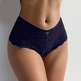 thumbnail image 5 of Panties for Women,Lace Hipster Panties Stretch Soft Comfortable Everyday Ladies Briefs Underwear,Womens Underwear,Navy,One Size, 5 of 7
