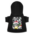 Bybiment Dog Hoodie Soft Cat Clothes, Kittens Faces Santa Hat Pet Cloth