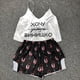 thumbnail image 2 of QWEEK-pijama de unicornio para mujer, ropa de dormir Sexy de seda, traje de casa de satén con cuello en V, 2020, 2 of 4