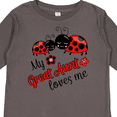 thumbnail image 4 of Inktastic My Great Aunt Loves Me with Cute Ladybugs Boys or Girls Long Sleeve Toddler T-Shirt, 4 of 5