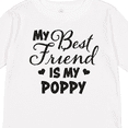 thumbnail image 4 of Inktastic My Best Friend is My Poppy with Hearts Boys or Girls Long Sleeve Toddler T-Shirt, 4 of 5