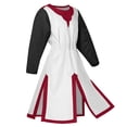 thumbnail image 5 of Medieval Tunic Robe for Men Renaissance Knight Warrior Costume Long Sleeve Crusader Templar Robe Belted Teutonic Top, 5 of 5