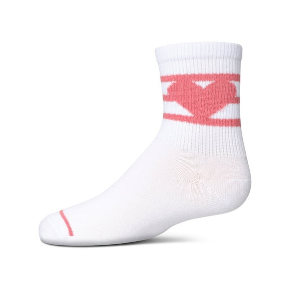 MeMoi Girls Sweetheart Cotton Blend Crew Socks - Girls - Female, 4, Black