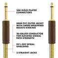 thumbnail image 2 of Fender 10-Foot Deluxe Instrument Cable, Straight-Straight - Tweed, 2 of 9