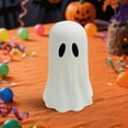 thumbnail image 5 of Halloween Ghost Figurine Decorations - Paper Mache Spooky Cute Ghost Resin Statue Funny Ghost Decor Spooky Tabletop Decoration for Home Office Bookshelf Coffee Table Halloween Decoration Gift, 3Pcs, 5 of 9