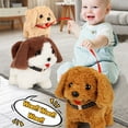 thumbnail image 2 of Juguete electrónico de peluche para perros que camina y ladra, interactivo, con correa de control remoto, para niños pequeños, 2 of 5