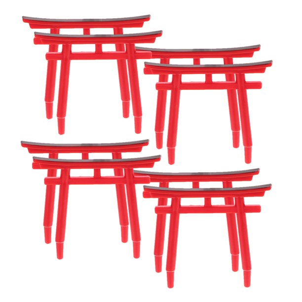KAKOWELY 8 piezas de adorno Torii simulado para pecera, escultura Torii para pecera, decoración para acuario