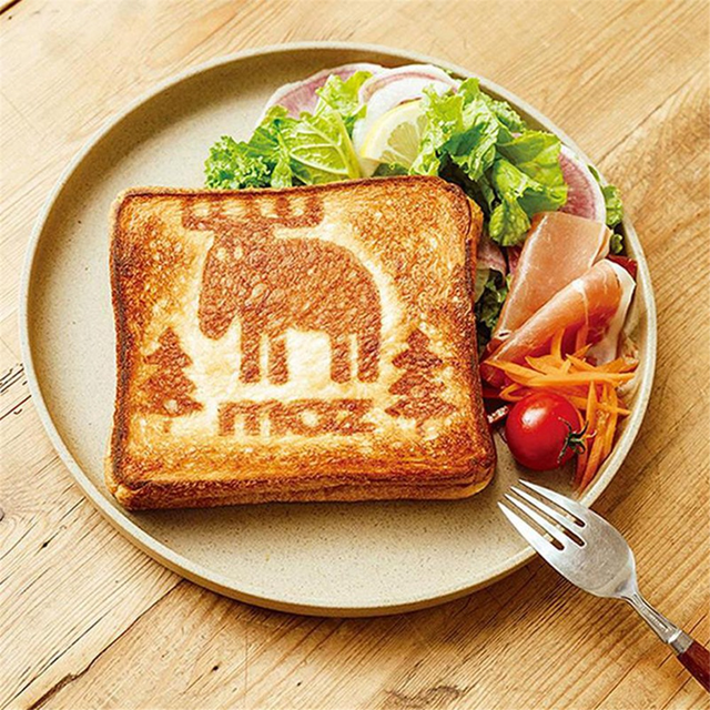 Poêle à Sandwich Double Face Antiadhésive Pliable Poêle à Frire pour Pain Toast Machine à Déjeuner